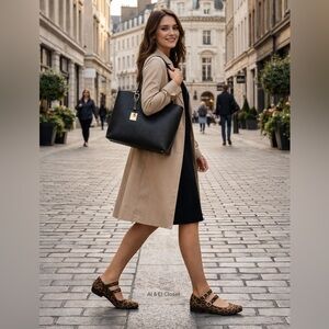 Arizona Jean Co AZ Helena Cheetah Mary Women’s Jane Flats 8 Leopard Print NWB